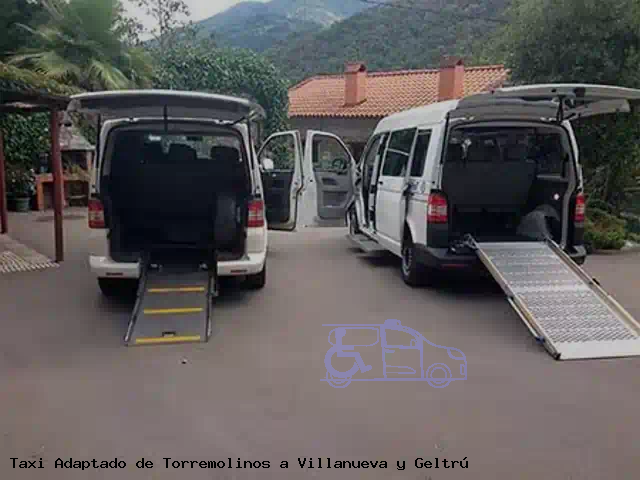 Taxi accesible de Villanueva y Geltrú a Torremolinos
